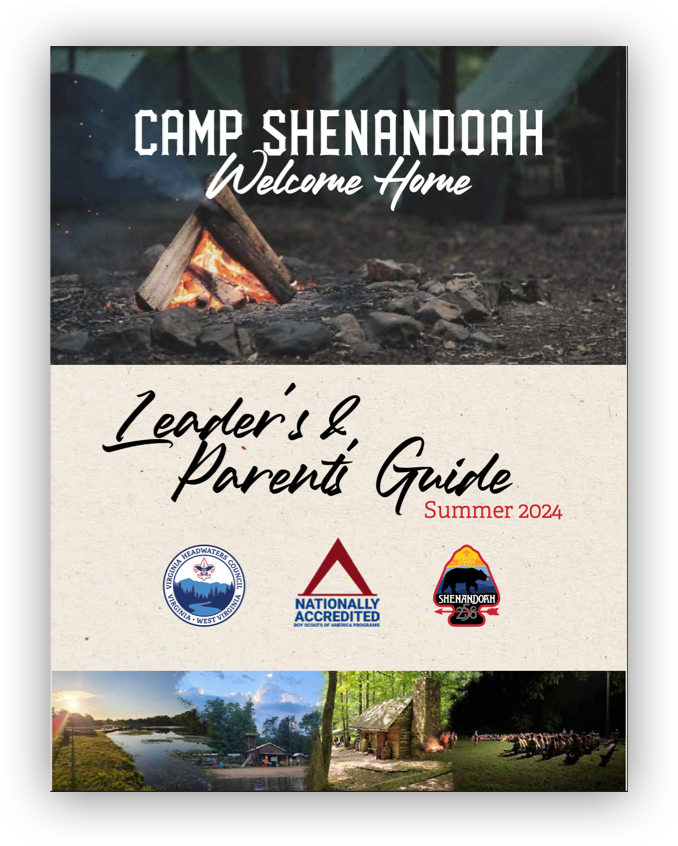 Camp Shenandoah 2024 Leaders & Parents Guide